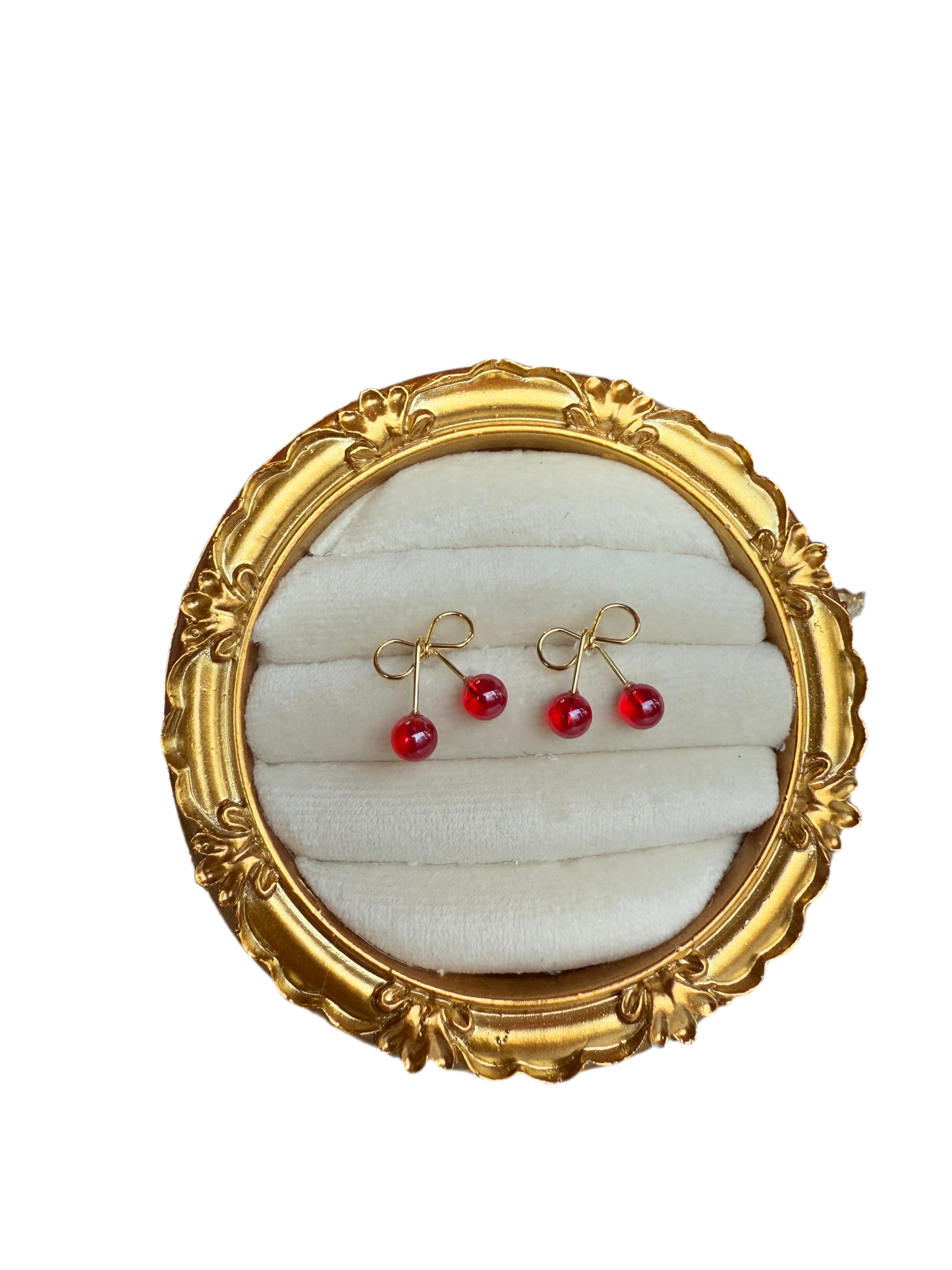 Dainty Cherry Earrings